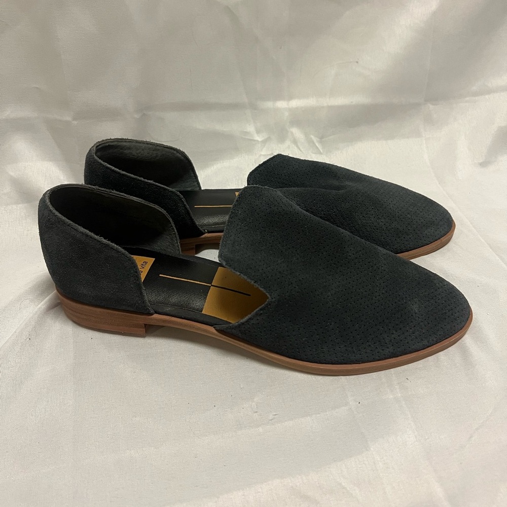Dolce Vita Cody D’orsay Perforated Suede Slip
On Flats Blue/Gray Size 8.5